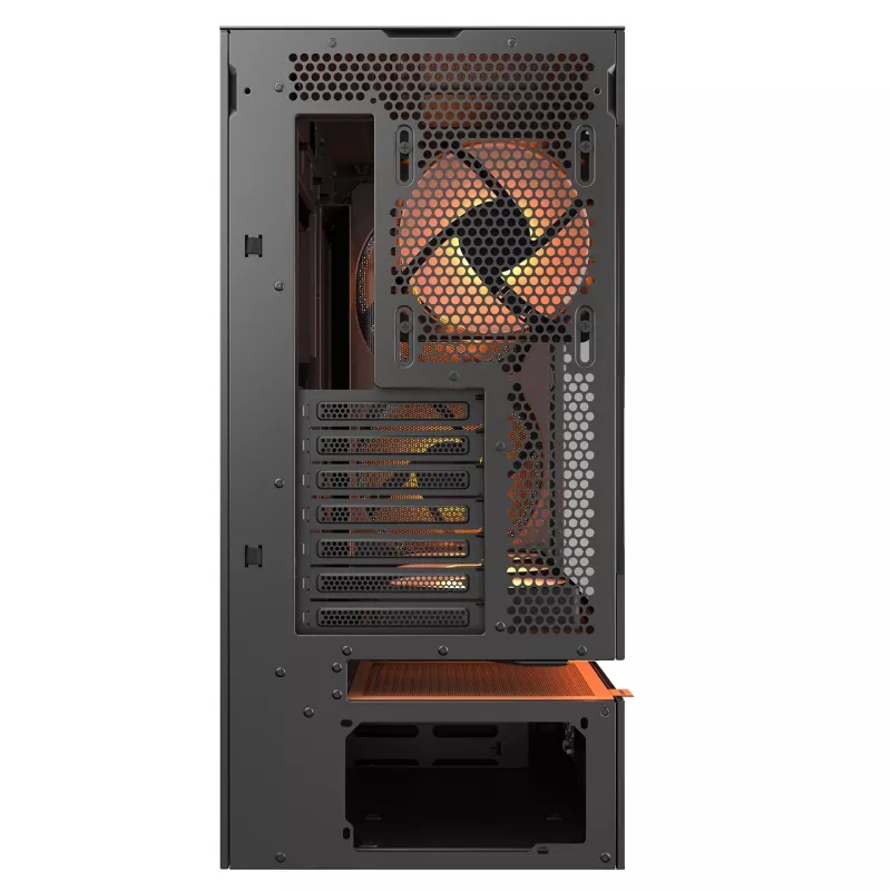 COUGAR PC Midi Tower Case CFV235 Vision — ARGB, 9.16 tolli (23.3 cm) LCD 1920×462, Mesh, ees 2×160 mm, taga 1×120 mm, must