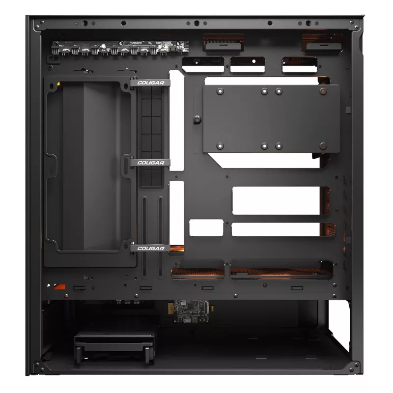 COUGAR PC Midi Tower Case CFV235 Vision — ARGB, 9.16 tolli (23.3 cm) LCD 1920×462, Mesh, ees 2×160 mm, taga 1×120 mm, must