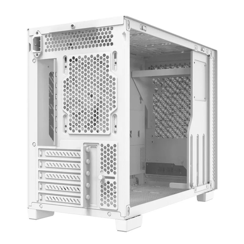 XPG VALOR AIR NANO MID-TOWER KORPUS - Valge, Midi Tower, PC, Valge, mikro ATX, Mini-ITX, SPCC, 17 cm