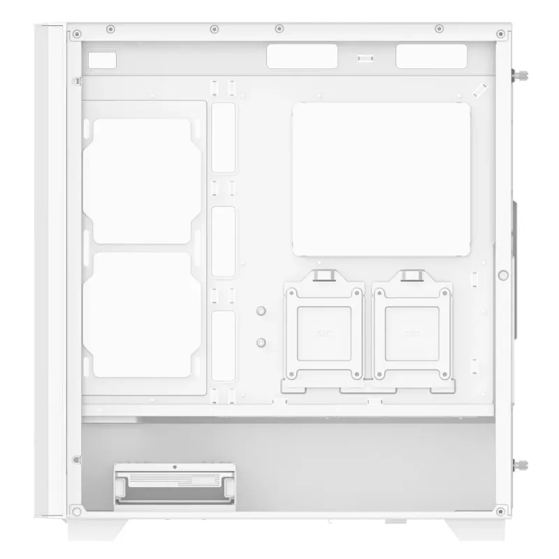 XPG VALOR AIR PRO kesk-torni korpus, Midi Tower, PC, valge, ATX, EATX, micro ATX, Mini-ATX, SPCC, karastatud klaas, mitmevärviline