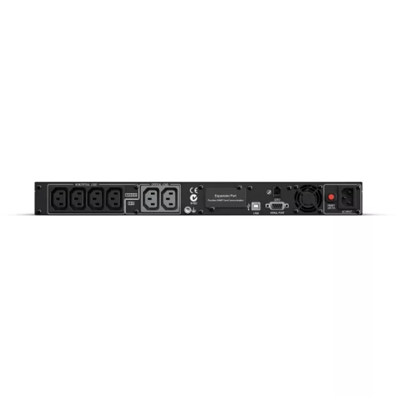 CyberPower PR1000ELCDRT1U katkematu toiteallikas (UPS) Line-Interactive 1 kVA 800 W 6 vahelduvvoolupistikuga