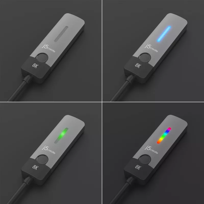 j5create JCA157-N USB-C - HDMI 2.1 8K adapter, 10 cm