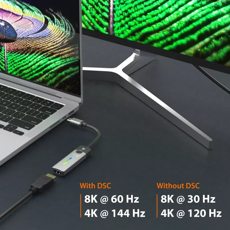 j5create JCA157-N USB-C - HDMI 2.1 8K adapter, 10 cm
