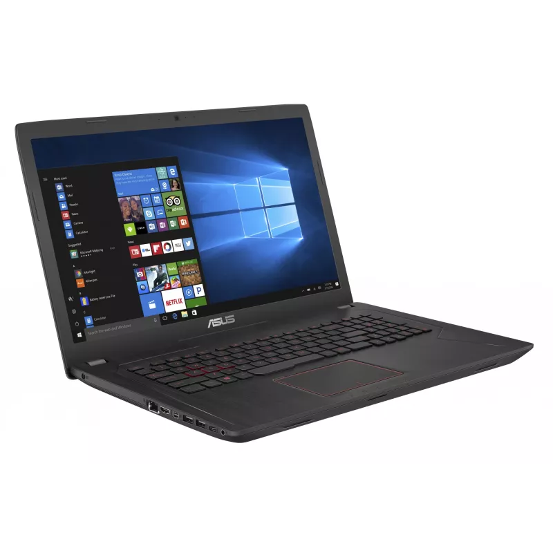 Sülearvuti ASUS FX553VD-DM199T — Intel Core i5-7300HQ, 15,6-tolline Full HD, 8 GB muutmälu, 256 GB SSD, NVIDIA GeForce GTX 1050, Windows 10 Home, must