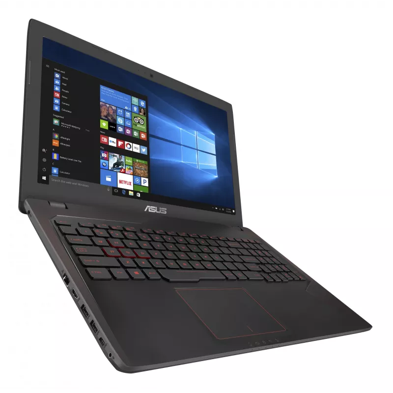 Sülearvuti ASUS FX553VD-DM199T — Intel Core i5-7300HQ, 15,6-tolline Full HD, 8 GB muutmälu, 256 GB SSD, NVIDIA GeForce GTX 1050, Windows 10 Home, must
