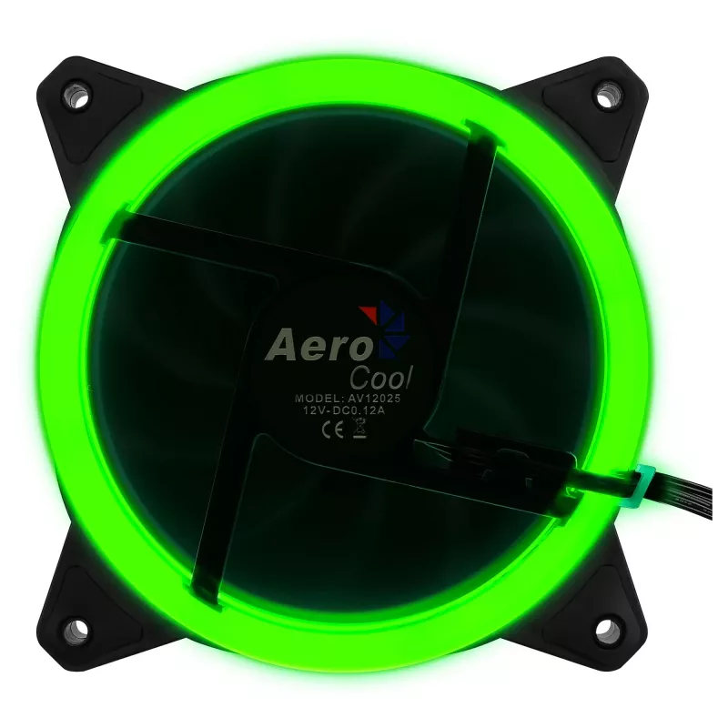 Aerocool Rev RGB arvutikorpuse ventilaator 12 cm Must