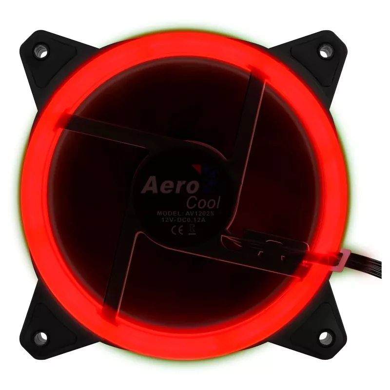 Aerocool Rev RGB arvutikorpuse ventilaator 12 cm Must