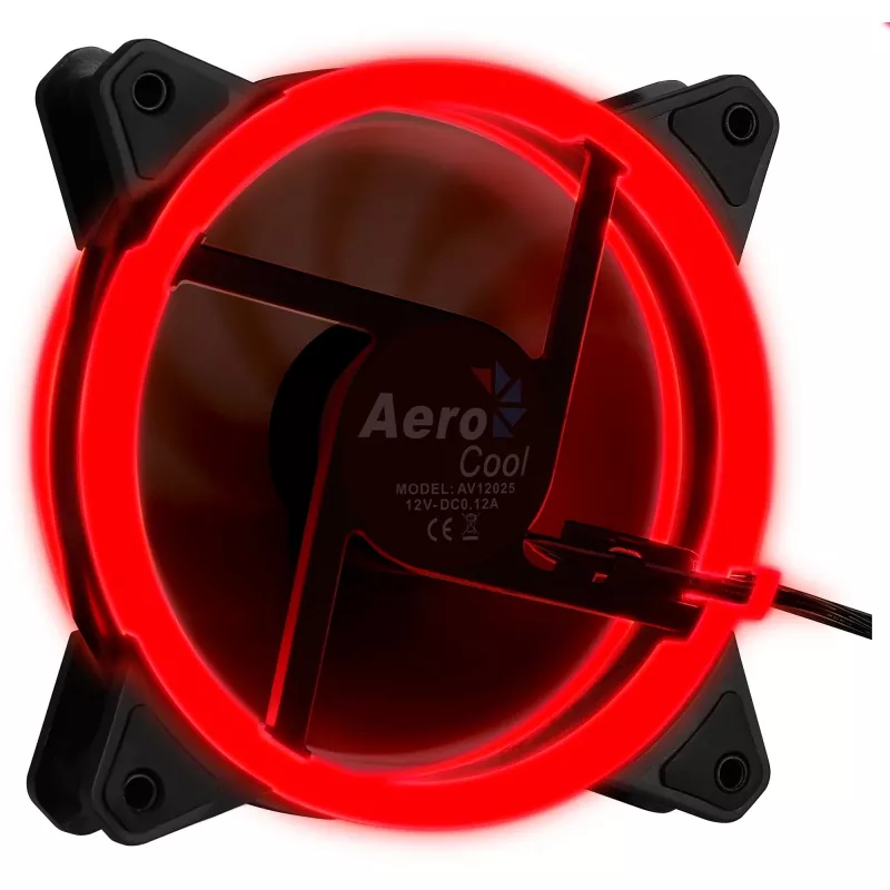 Aerocool Rev RGB arvutikorpuse ventilaator 12 cm Must