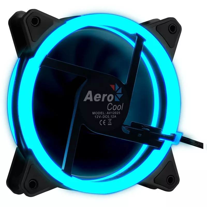 Aerocool Rev RGB arvutikorpuse ventilaator 12 cm Must