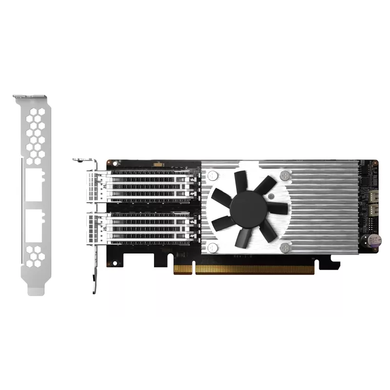 QNAP QXG-100G2SF-E810 võrgukaart Sisemine Fiiberoptiline 100000 Mbit/s