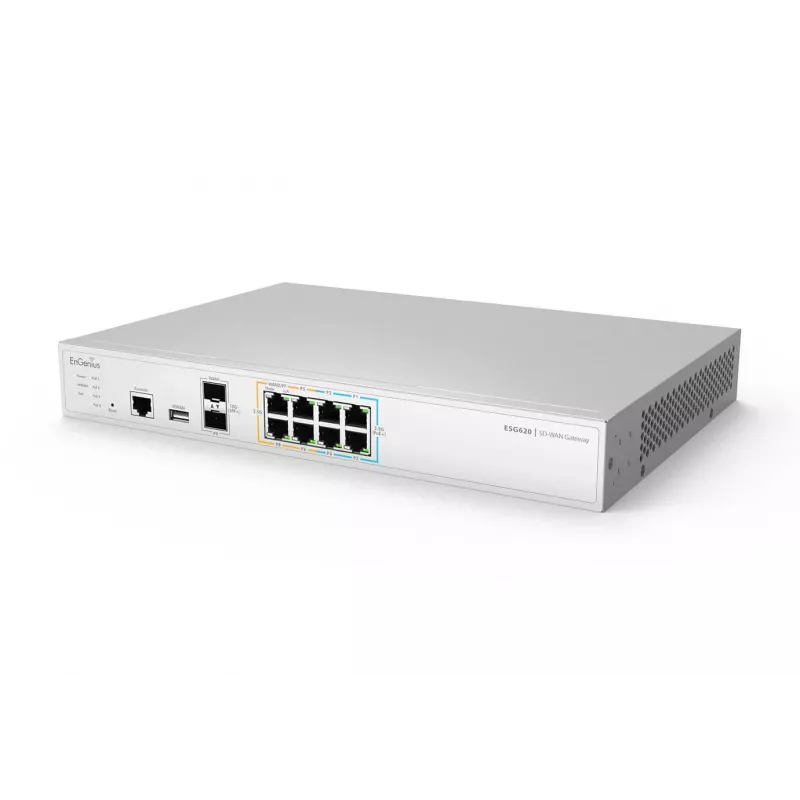 EnGenius Cloud Managed Security Gateway 2 x 2,5 GbE LAN & 6 x 2,5 GbE WAN & 2 SFP+ porti