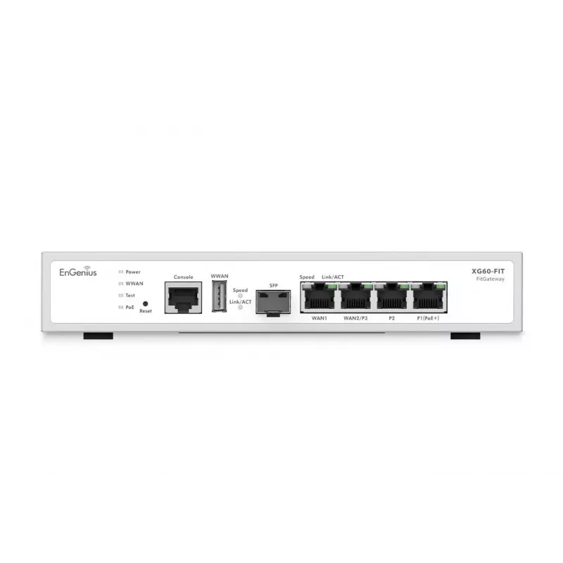 EnGenius FitXpress hallatud võrgulüüs 2 x GbE LAN ja 2 x GbE WAN ja 1 SFP port