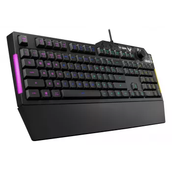 ASUS TUF Gaming K1 klaviatuur USB Must Täissuuruses RGB LED