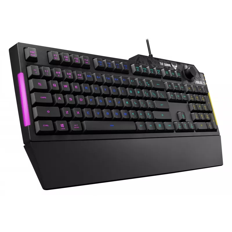 ASUS TUF Gaming K1 klaviatuur USB Must Täissuuruses RGB LED