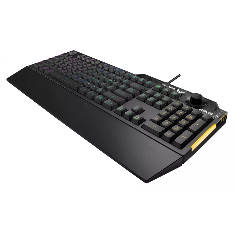 ASUS TUF Gaming K1 klaviatuur USB Must Täissuuruses RGB LED