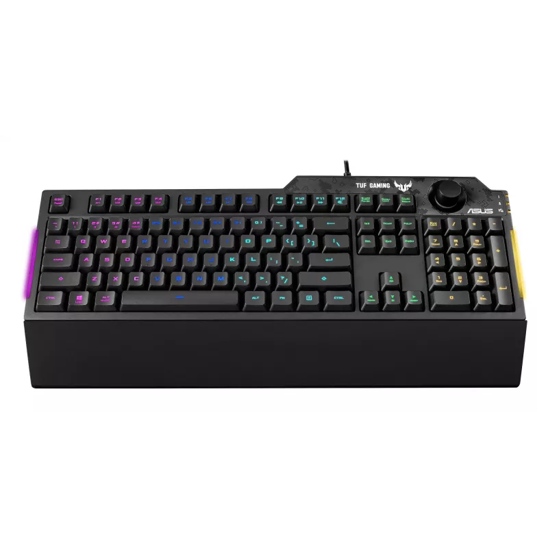 ASUS TUF Gaming K1 klaviatuur USB Must Täissuuruses RGB LED