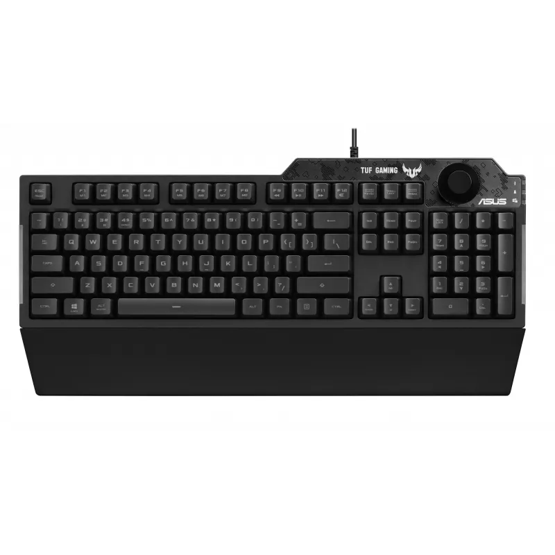 ASUS TUF Gaming K1 klaviatuur USB Must Täissuuruses RGB LED