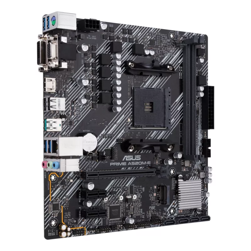 Emaplaat ASUS PRIME A520M-E/CSM, AMD A520, Socket AM4, micro ATX