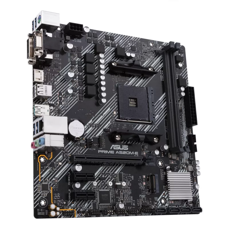 Emaplaat ASUS PRIME A520M-E/CSM, AMD A520, Socket AM4, micro ATX