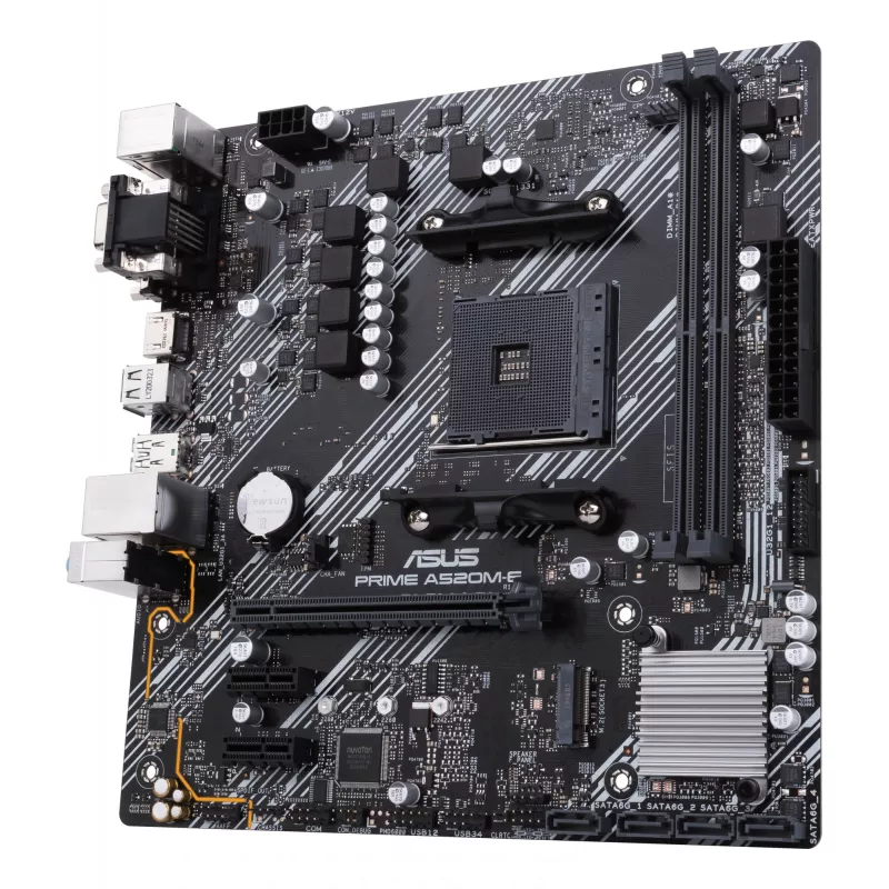 Emaplaat ASUS PRIME A520M-E/CSM, AMD A520, Socket AM4, micro ATX