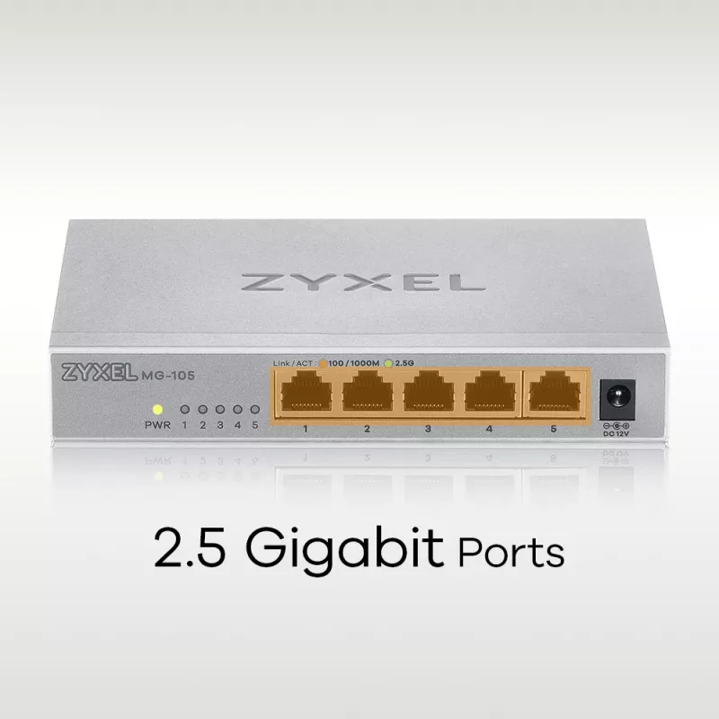 Zyxel MG-105 haldamata 2,5G Ethernet (100/1000/2500) teras