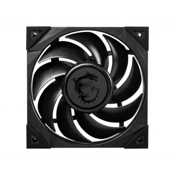 MSI MEG SILENT GALE P12 Premium vaikne ventilaator '120mm, PWM, tasakaalustatud staatilise rõhu õhuvool, LCP ventilaatorilaba, HDB laager, vibratsioonivastased padjad, 300mm kaabel'
