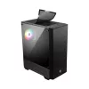 MSI MAG FORGE 111R Mid Tower Gaming arvutikorpus 'Must, 1x 120 mm ARGB PWM ventilaator, 1-6 ARGB jaotur, Mystic Light Sync, karastatud klaasist paneel, ATX, mATX, mini-ITX'