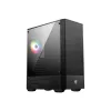MSI MAG FORGE 111R Mid Tower Gaming arvutikorpus 'Must, 1x 120 mm ARGB PWM ventilaator, 1-6 ARGB jaotur, Mystic Light Sync, karastatud klaasist paneel, ATX, mATX, mini-ITX'