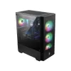 MSI MAG FORGE 111R Mid Tower Gaming arvutikorpus 'Must, 1x 120 mm ARGB PWM ventilaator, 1-6 ARGB jaotur, Mystic Light Sync, karastatud klaasist paneel, ATX, mATX, mini-ITX'