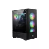 MSI MAG FORGE 111R Mid Tower Gaming arvutikorpus 'Must, 1x 120 mm ARGB PWM ventilaator, 1-6 ARGB jaotur, Mystic Light Sync, karastatud klaasist paneel, ATX, mATX, mini-ITX'