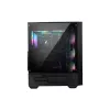 MSI MAG FORGE 111R Mid Tower Gaming arvutikorpus 'Must, 1x 120 mm ARGB PWM ventilaator, 1-6 ARGB jaotur, Mystic Light Sync, karastatud klaasist paneel, ATX, mATX, mini-ITX'