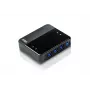 ATEN 4-pordiline USB 3.0 välisseadmete jagamise seade, 5 Gbit/s, Micro-USB Type-B, must, plast, 0–40 °C, -20–60 °C