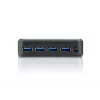ATEN 4-pordiline USB 3.0 välisseadmete jagamise seade, 5 Gbit/s, Micro-USB Type-B, must, plast, 0–40 °C, -20–60 °C
