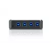 ATEN 4-pordiline USB 3.0 välisseadmete jagamise seade, 5 Gbit/s, Micro-USB Type-B, must, plast, 0–40 °C, -20–60 °C