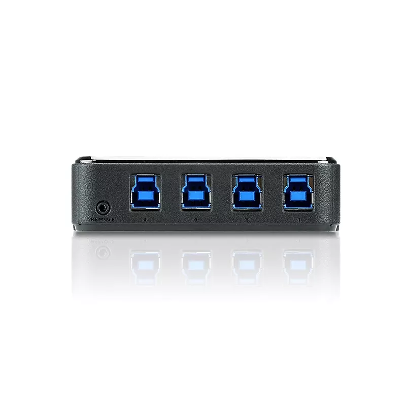 ATEN 4-pordiline USB 3.0 välisseadmete jagamise seade, 5 Gbit/s, Micro-USB Type-B, must, plast, 0–40 °C, -20–60 °C