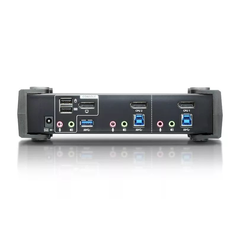ATEN 2-pordiline USB 3.1 Gen 1 4K DisplayPort 1.2 KVMP™ lüliti heliga (KVM-kaablid kaasas)