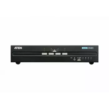 ATEN 4-pordiline USB DVI topeltkuvariga turvaline KVM