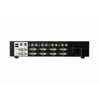 ATEN 4-pordiline USB DVI topeltkuvariga turvaline KVM