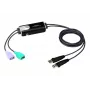 KM-lüliti ATEN 2-pordiline USB Boundless juhtmega CS62KM
