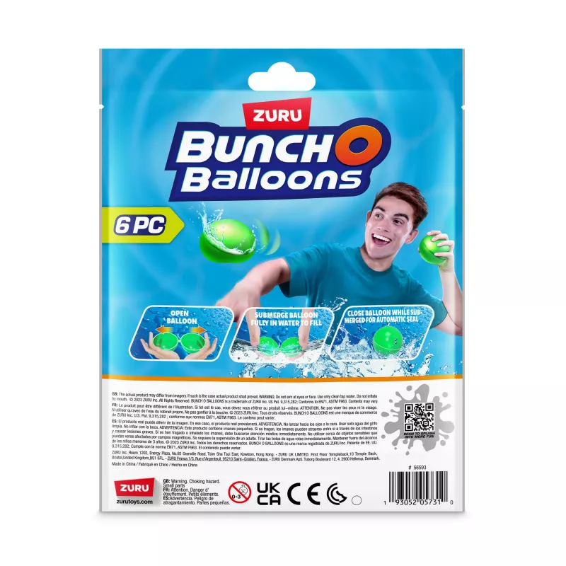 Bunch O Balloons korduvkasutatavad veepallid 6 tk ZURU