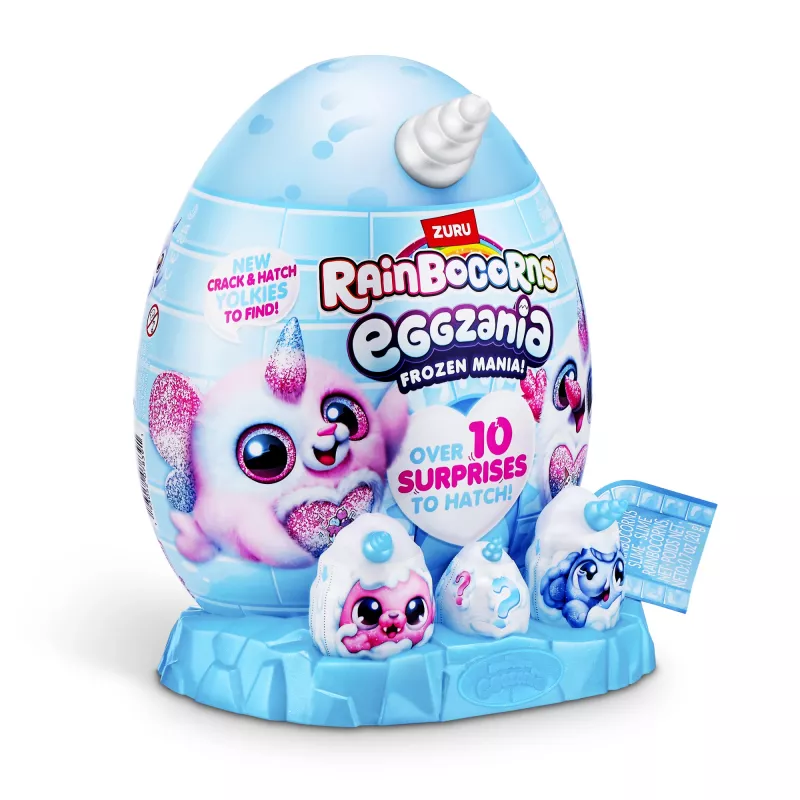 Plüüsist mänguasi Zuru Rainbocorns Eggzania Frozen Mania — loomade plüüs, mitmevärviline, alates 3. eluaastast