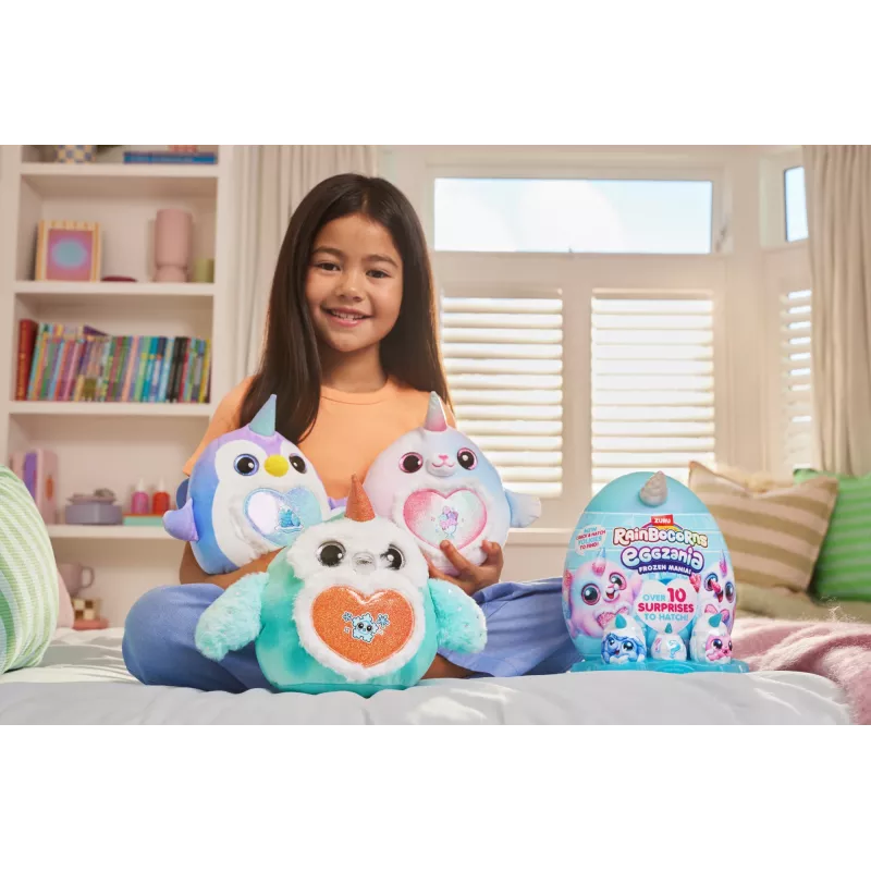 Plüüsist mänguasi Zuru Rainbocorns Eggzania Frozen Mania — loomade plüüs, mitmevärviline, alates 3. eluaastast
