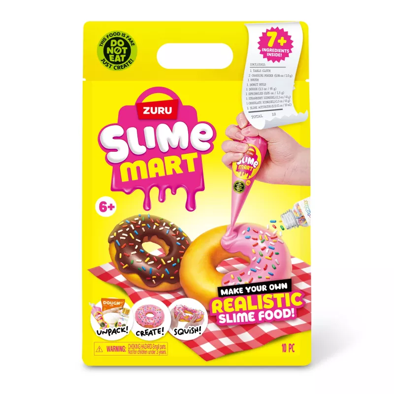 ZURU Slime Mart Small Bag, Mängutoit, 6 a, Mitmevärviline