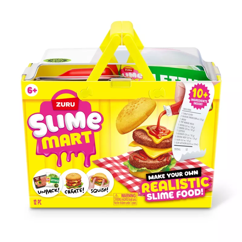 ZURU Slime Mart Small Basket, Mängutoit, 6 a, Mitmevärviline