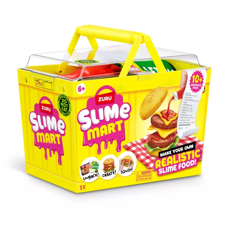 ZURU Slime Mart Small Basket, Mängutoit, 6 a, Mitmevärviline