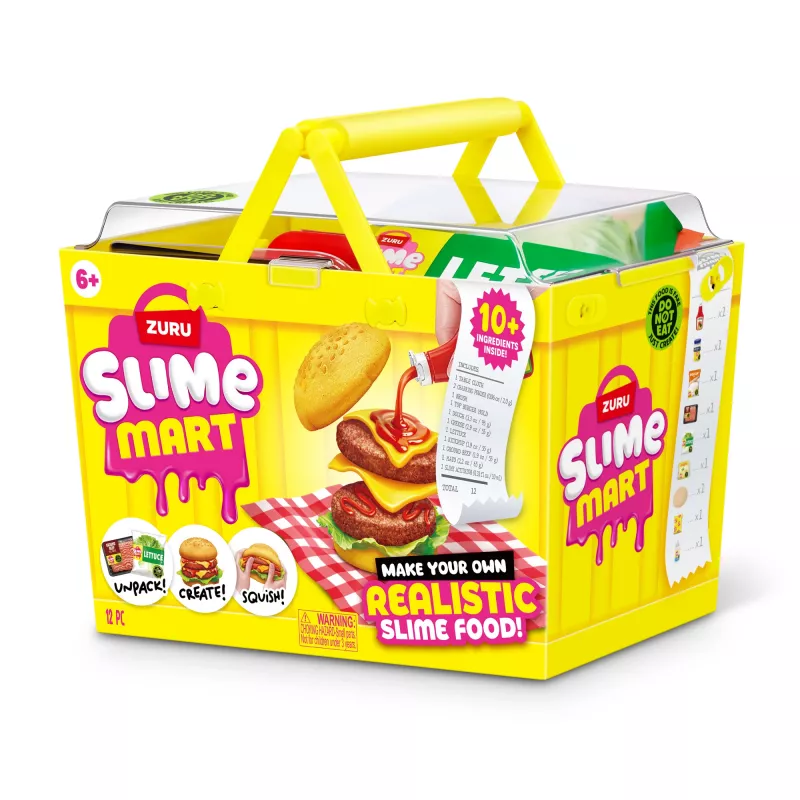 ZURU Slime Mart Small Basket, Mängutoit, 6 a, Mitmevärviline