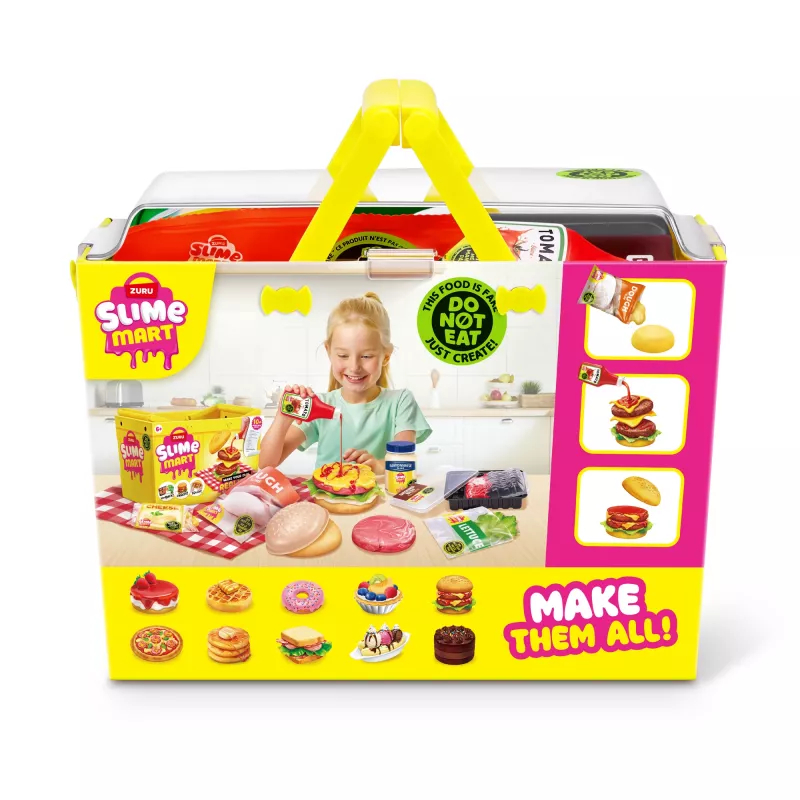 ZURU Slime Mart Small Basket, Mängutoit, 6 a, Mitmevärviline