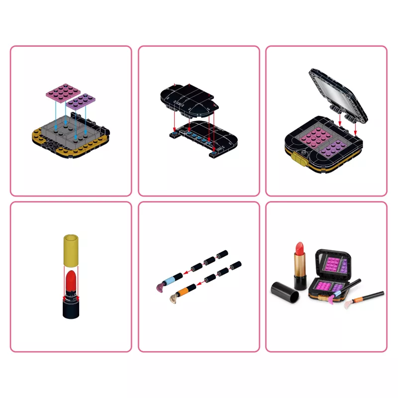 MAX Build more Premium Beauty Building Bricks Collection, ehitusklotsid, 8 a, Plast, 169 tk, 197 g