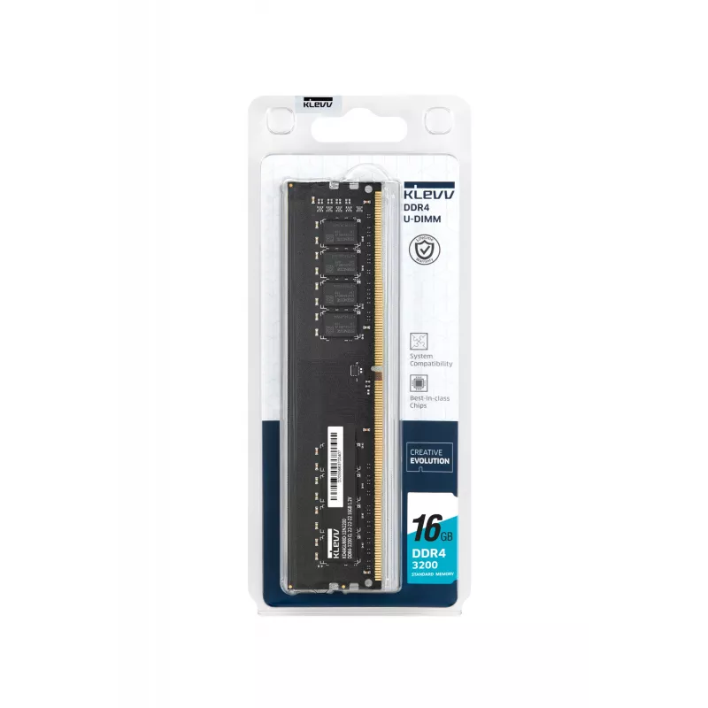 Klevv U-DIMM mälumoodul 16 GB 1 x 16 GB DDR4 3200 MT/s 288-kontaktiline DIMM