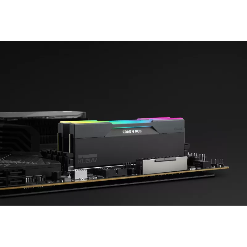 Klevv 64 GB (2 × 32 GB) 6000 MHz CL30 DDR5 mängumälu moodul 30-36-36-76 CRAS V RGB